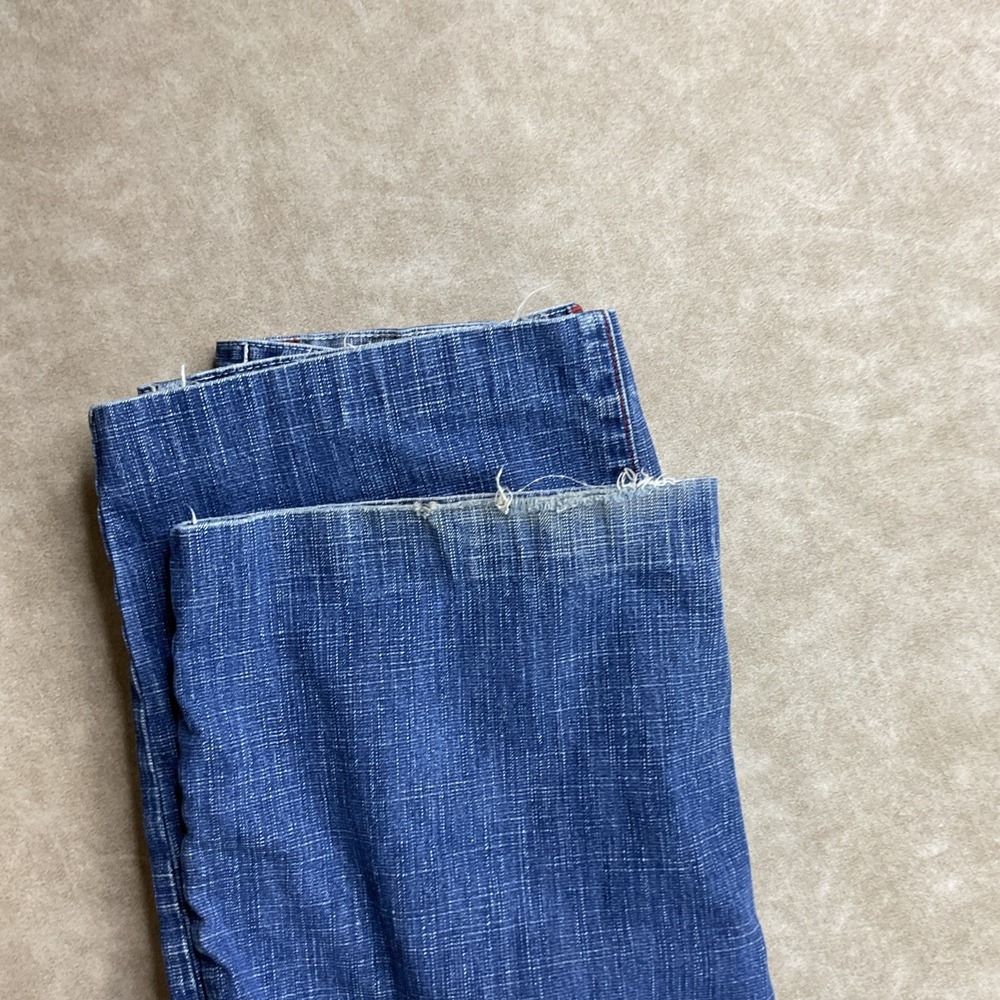 Vintage Y2K Akademiks Jeans 36x29 Embroidered Striped Punk Grunge Denim Pant - Picture 12 of 12